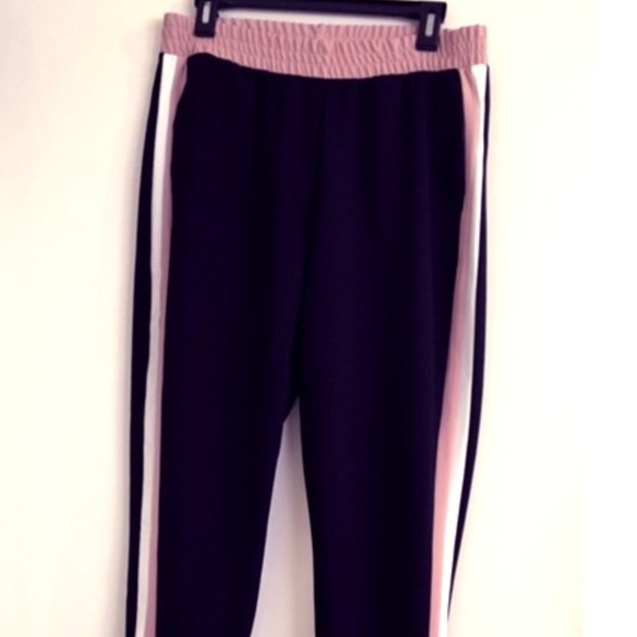 zara pink and black tracksuit